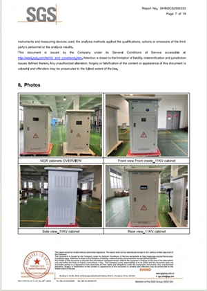 كابينات المقاومات الأرضية عالية الجهد (لمقاومة التأريض المحايد) 5.5 كيلو فولت و11 كيلو فولت - لعميل في الجزائر